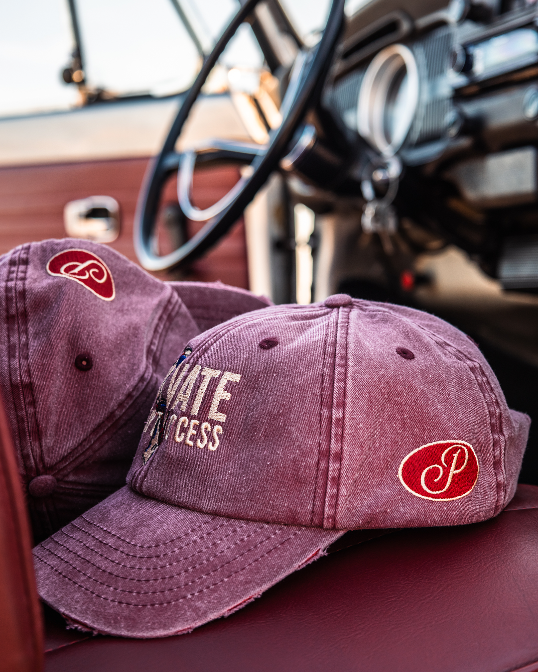 CPT Distressed Red Cap