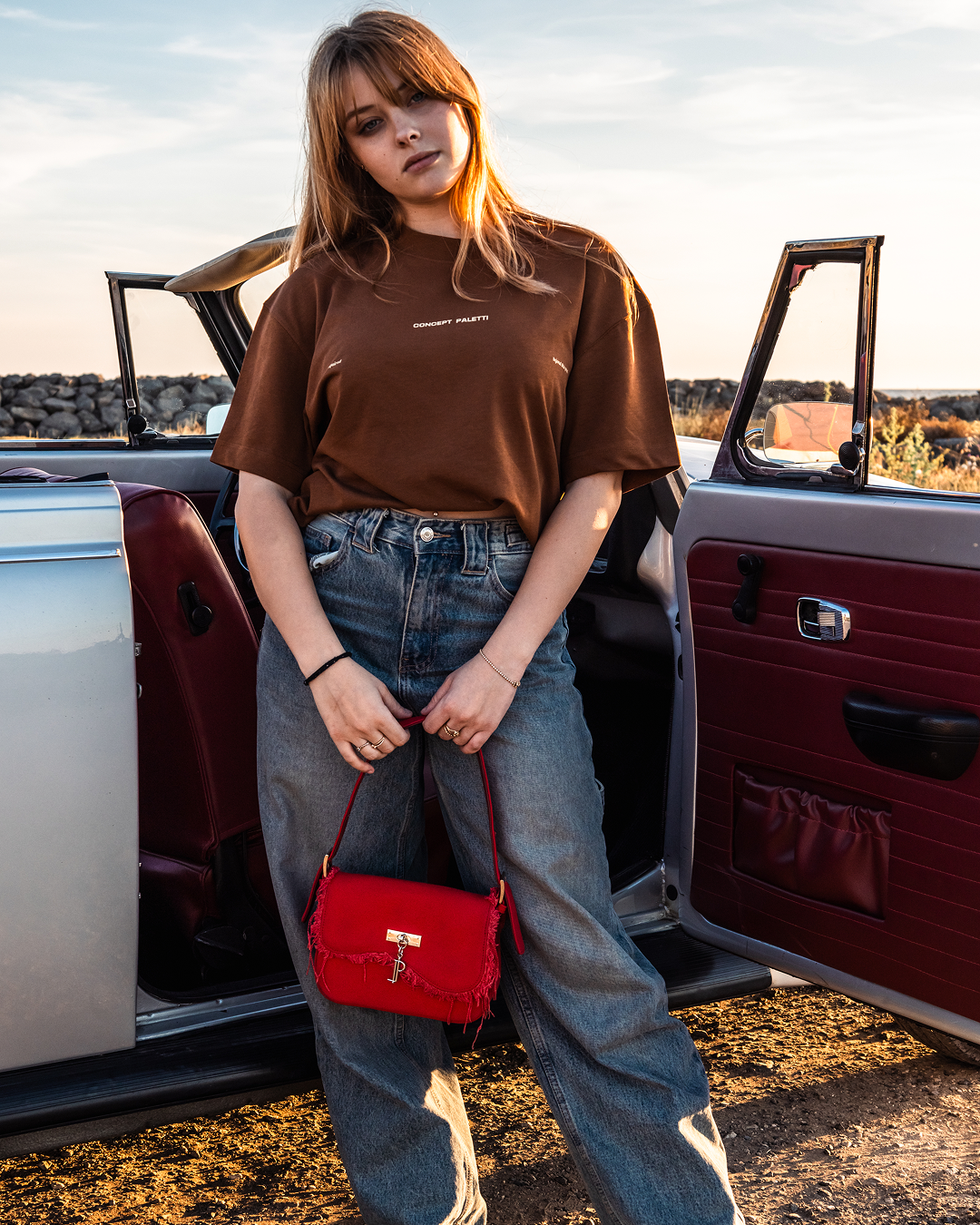 CPT Red Canvas Purse