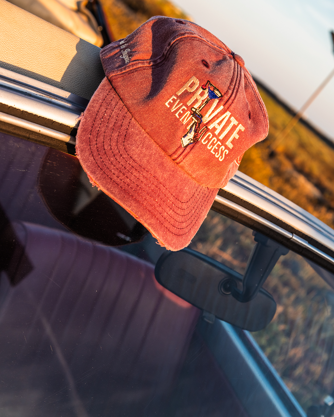 CPT Distressed Red Cap