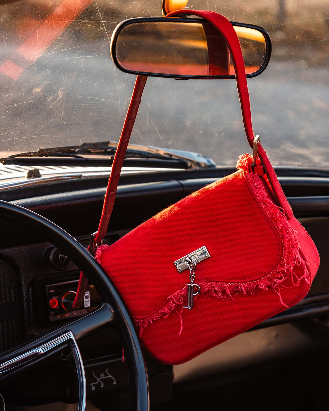 CPT Red Canvas Purse