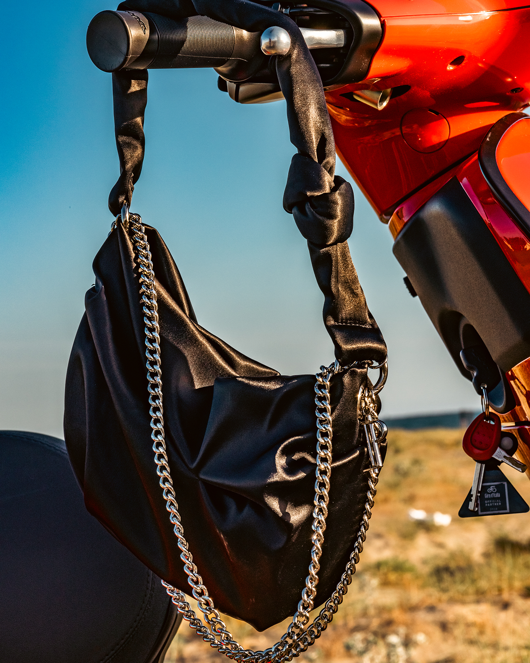 CPT Black Satin Purse