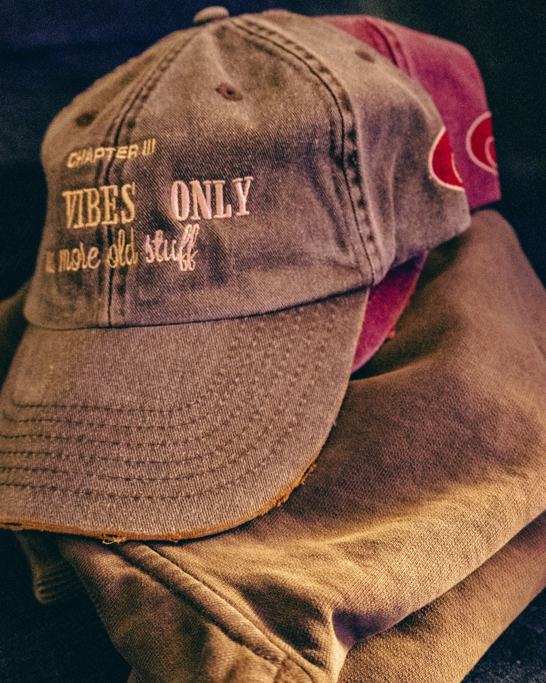 Distressed Grey Cap